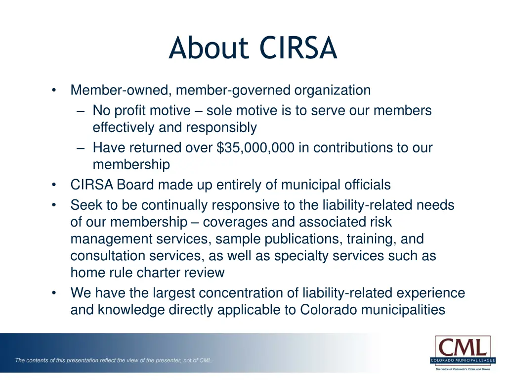 about cirsa 1