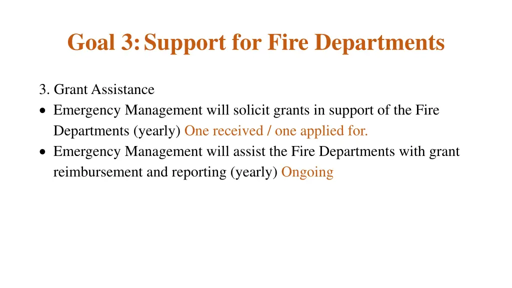 goal 3 support for fire departments 1