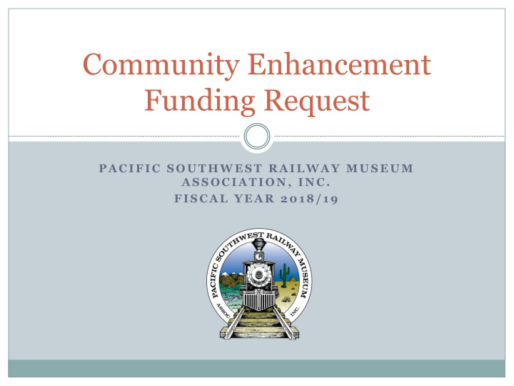 community enhancement funding request