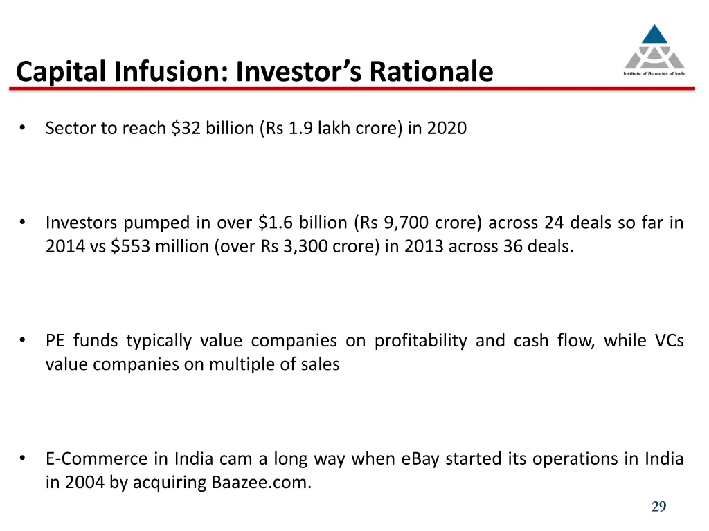 capital infusion investor s rationale