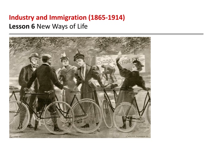 industry and immigration 1865 1914 lesson