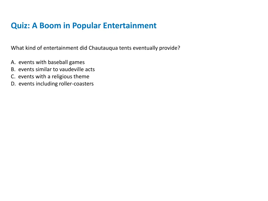 quiz a boom in popular entertainment