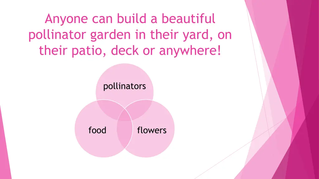 anyone can build a beautiful pollinator garden