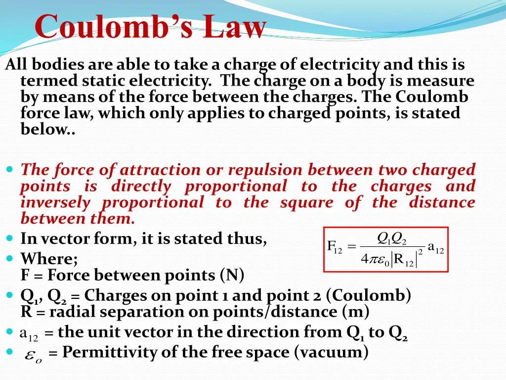 coulomb s law