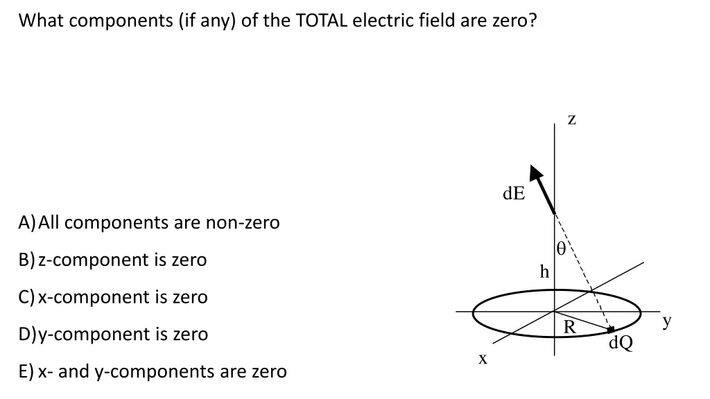 what components if any of the total electric