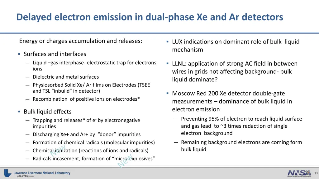 delayed electron emission in dual phase