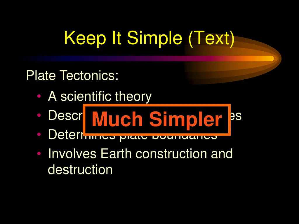 keep it simple text 2