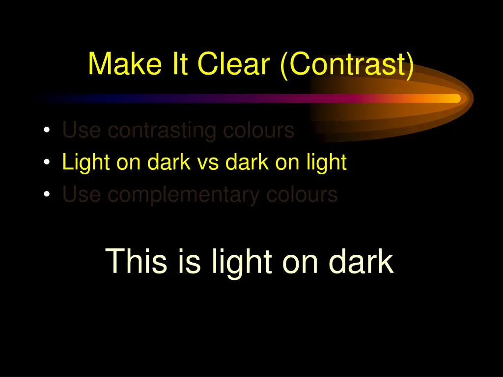 make it clear contrast 1