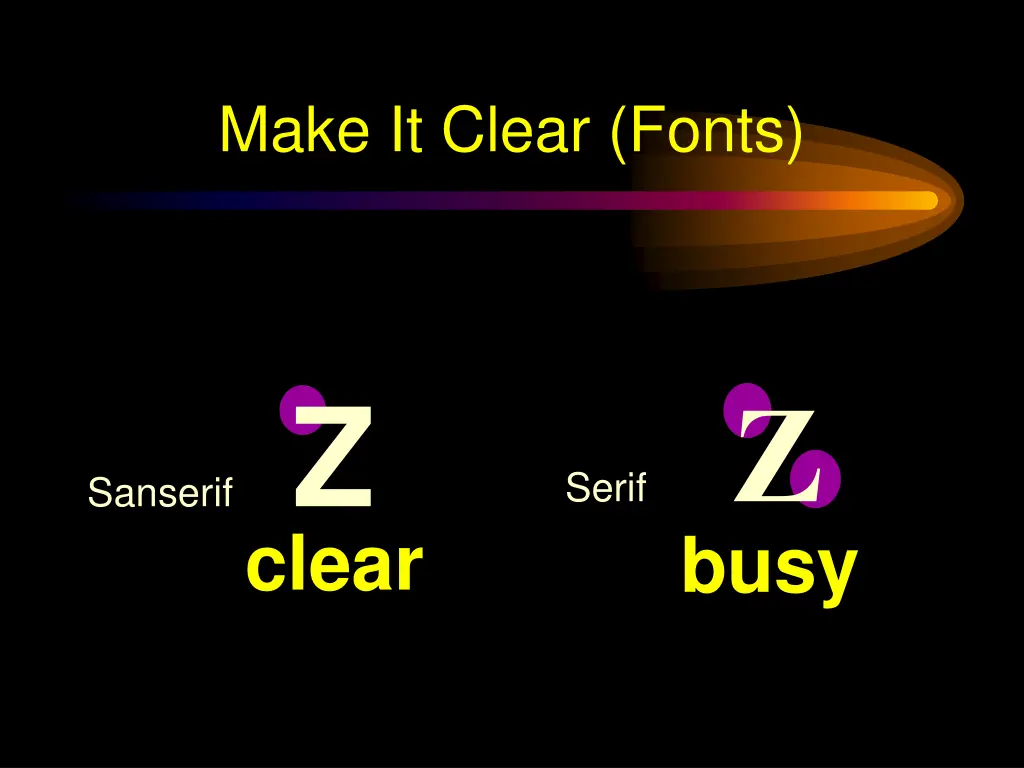 make it clear fonts