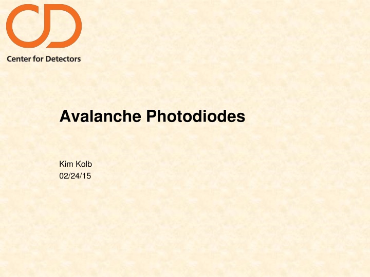 avalanche photodiodes