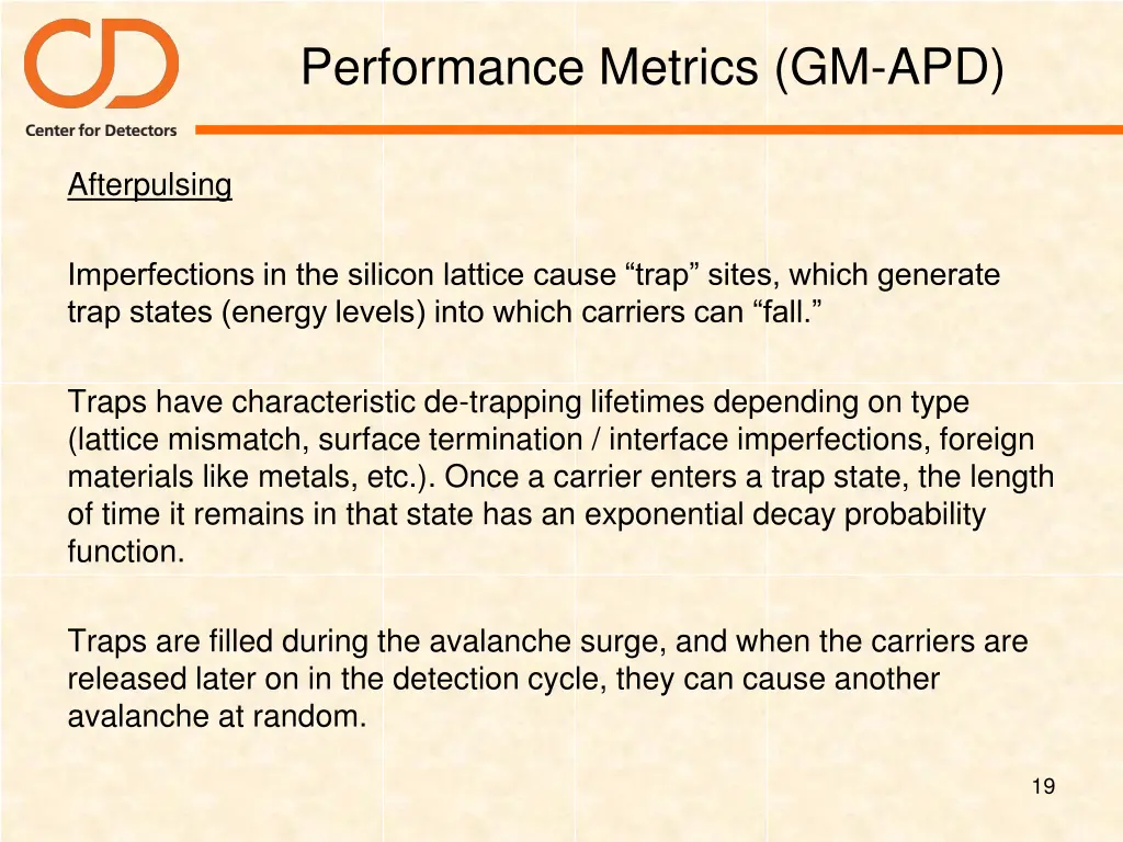 performance metrics gm apd 2