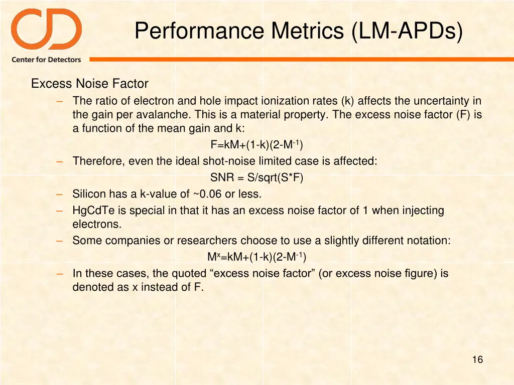 performance metrics lm apds