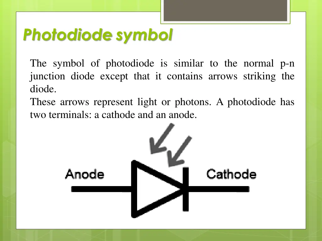 photodiode symbol