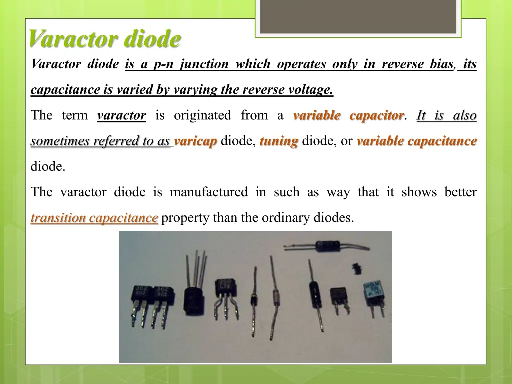 varactor diode 1