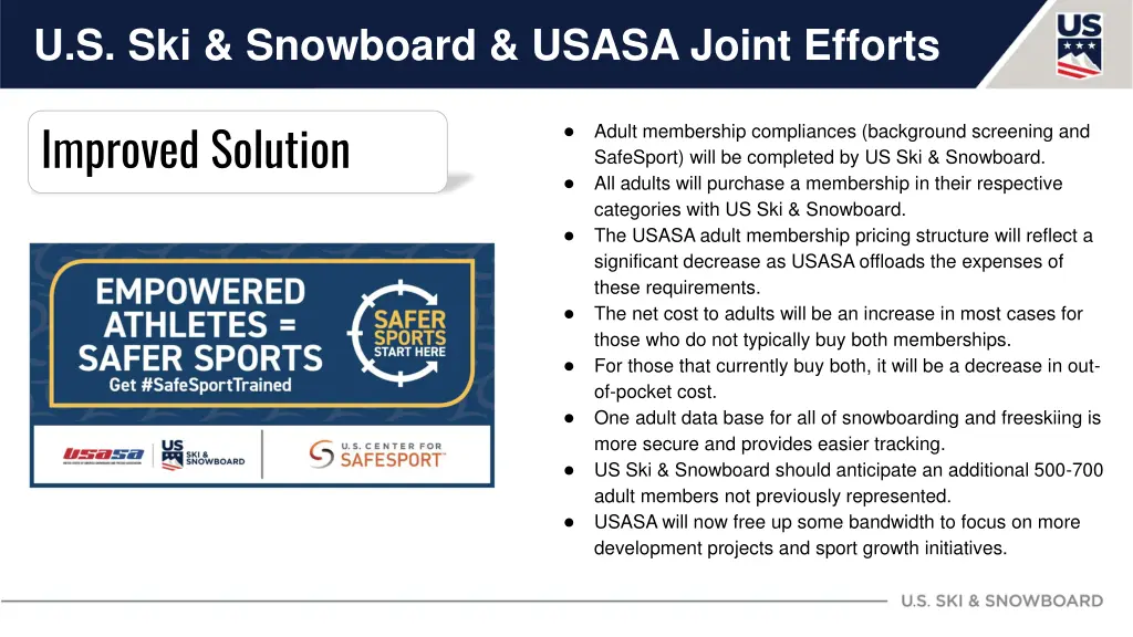 u s ski snowboard usasa joint efforts 2