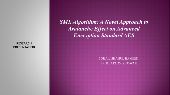 smx algorithm a novel approach to avalanche