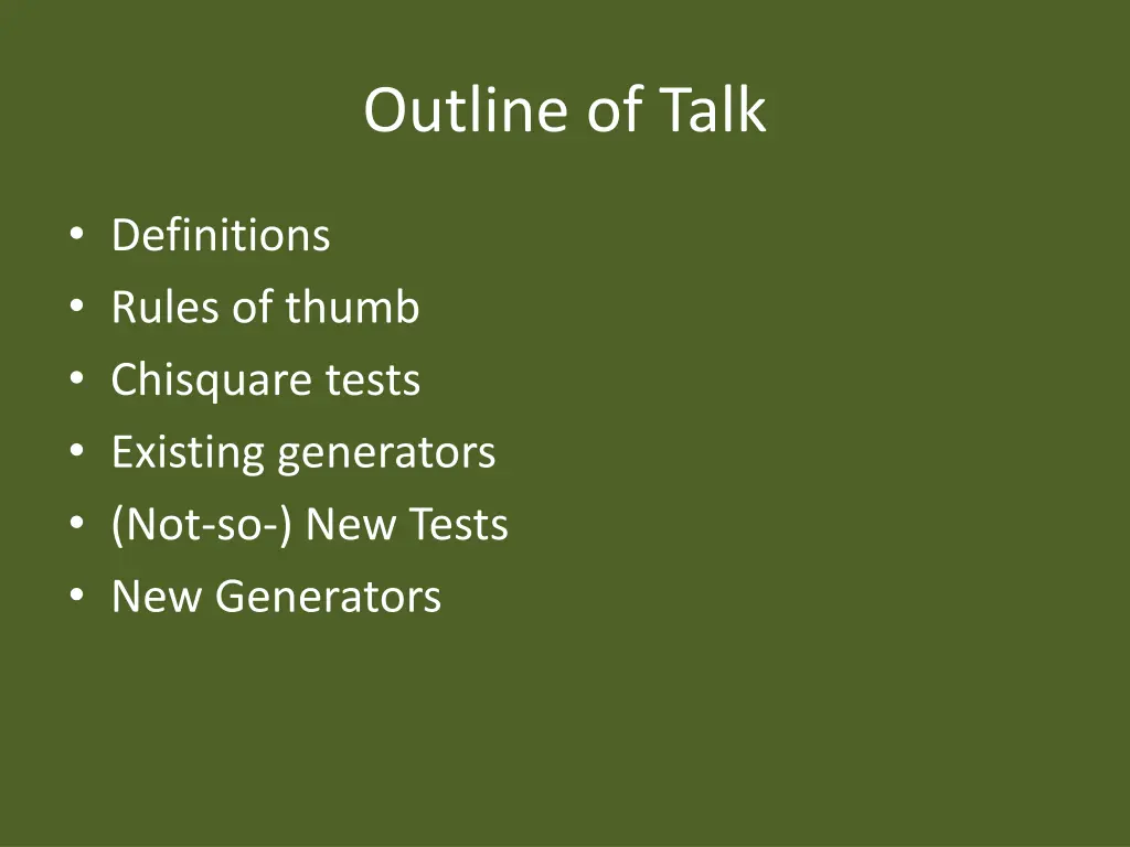 outline of talk