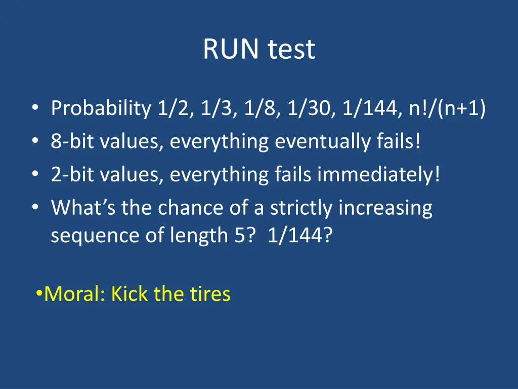 run test