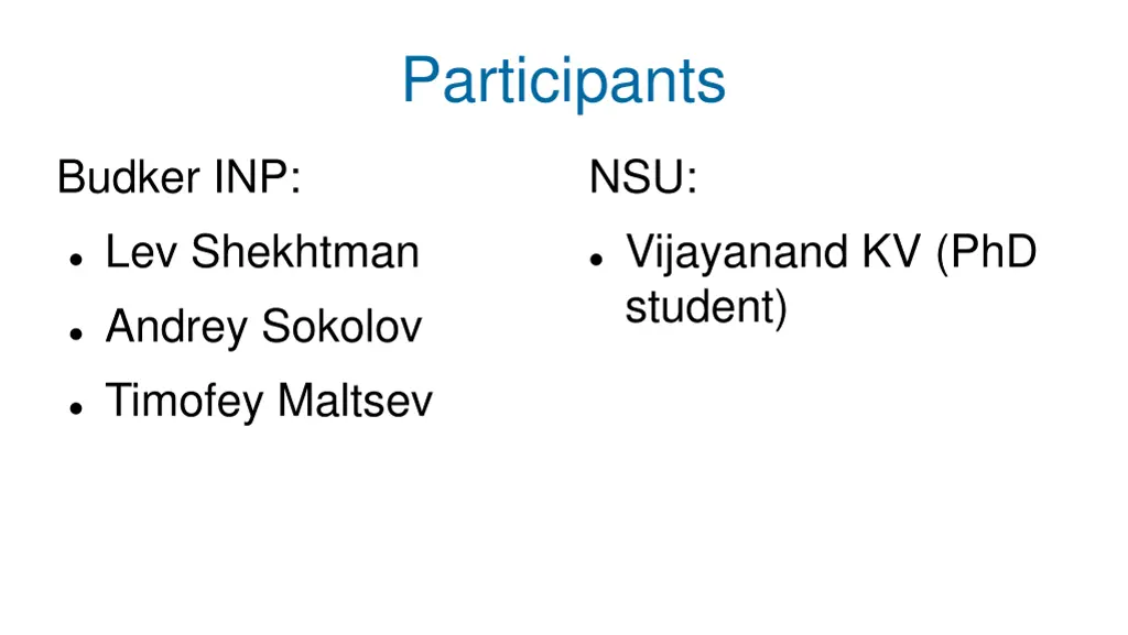 participants