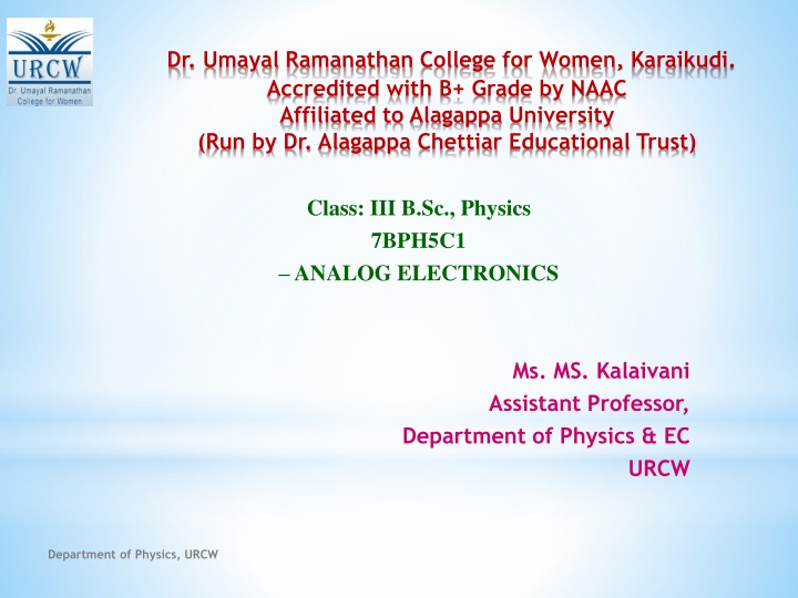 dr umayal ramanathan college for women karaikudi