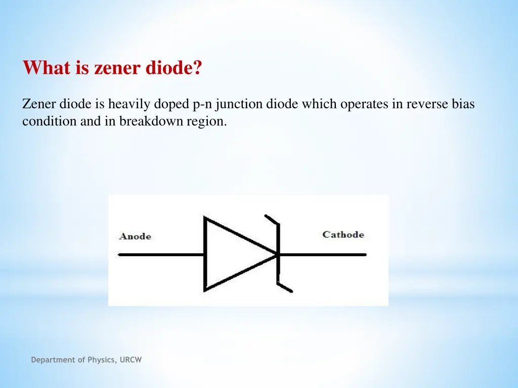 what is zener diode 1