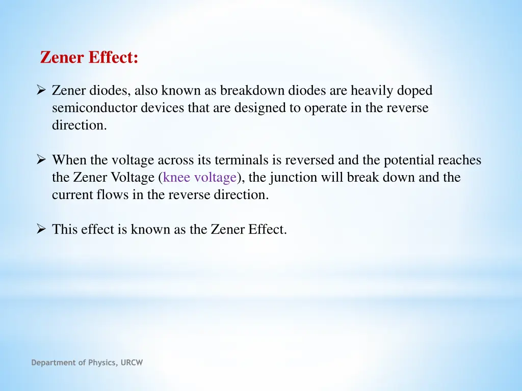 zener effect