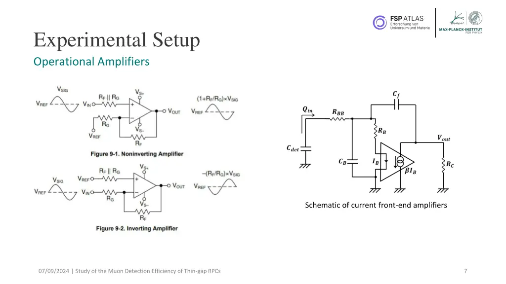 experimental setup operational amplifiers