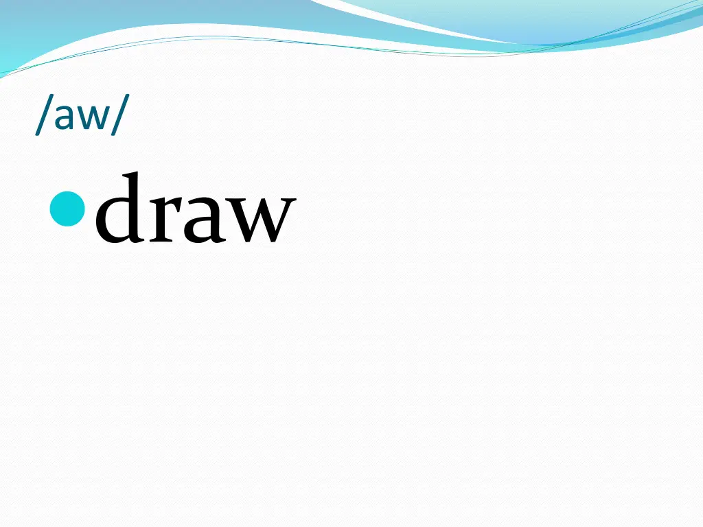 aw draw