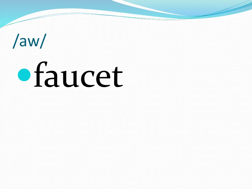 aw faucet