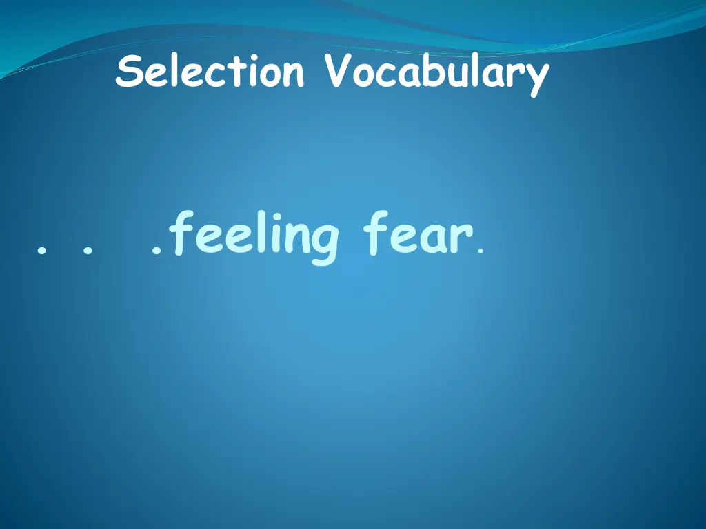 selection vocabulary 4