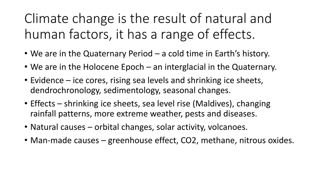 climate change is the result of natural and human