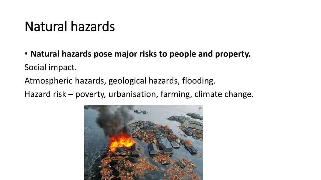 natural hazards natural hazards