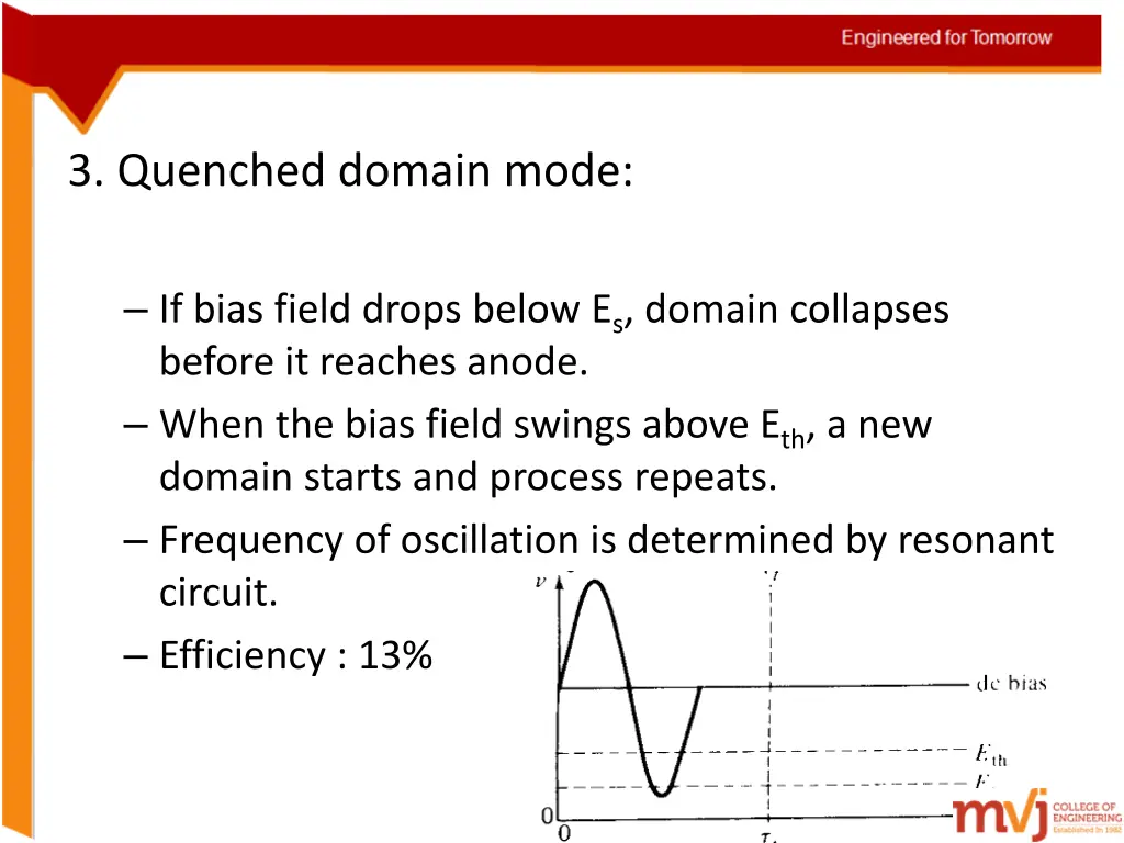 3 quenched domain mode