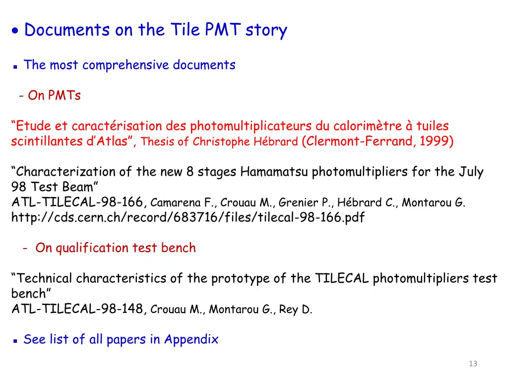 documents on the tile pmt story