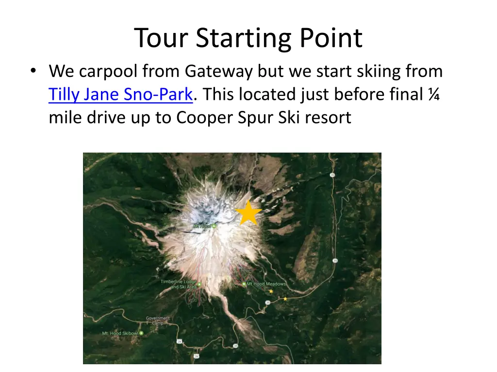 tour starting point we carpool from gateway