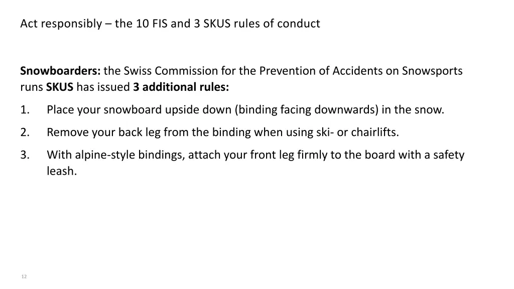 act responsibly the 10 fis and 3 skus rules 2