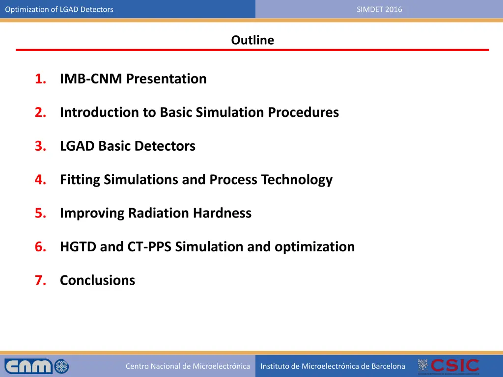 optimization of lgad detectors 1