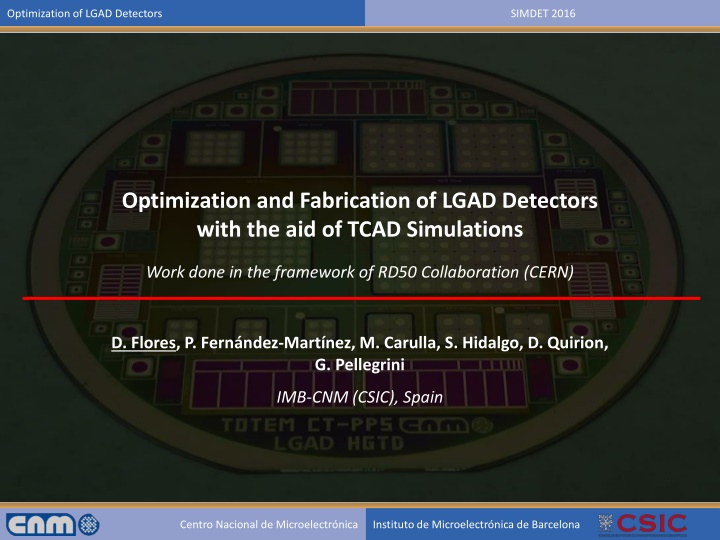 optimization of lgad detectors