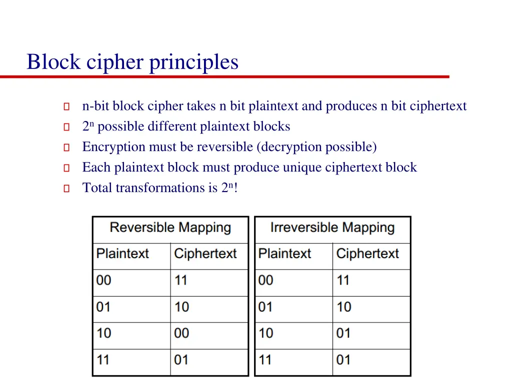 block cipher principles