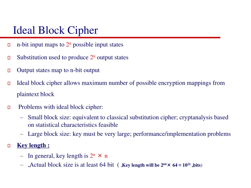 ideal block cipher 1