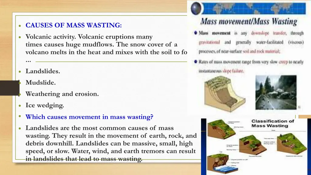 causes of mass wasting volcanic activity volcanic