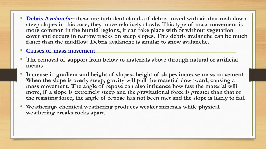 debris avalanche these are turbulent clouds