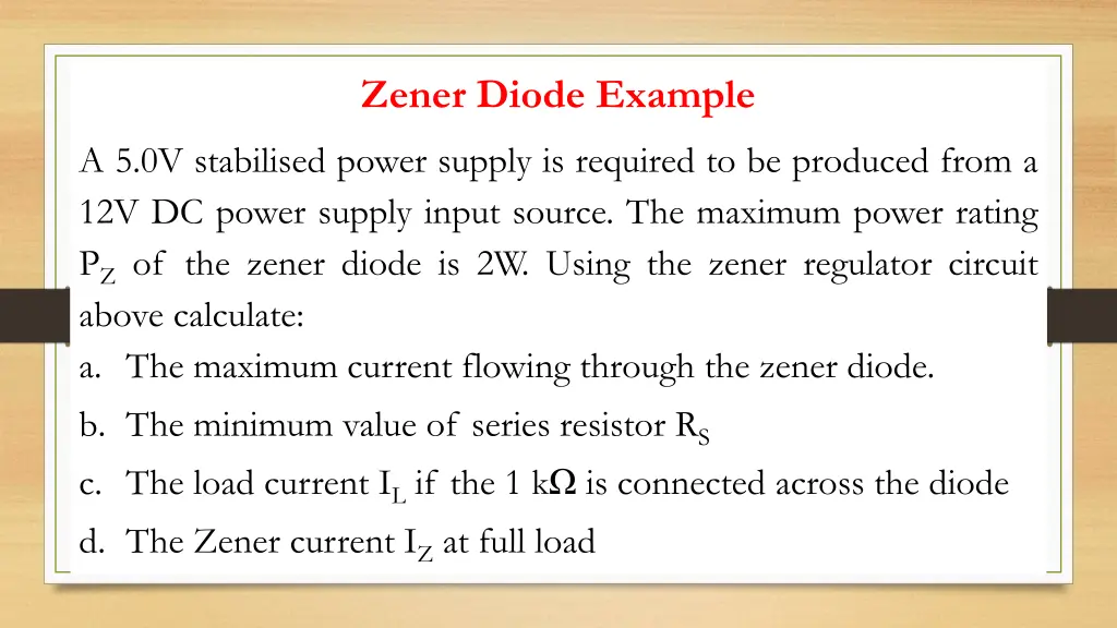 zener diode example