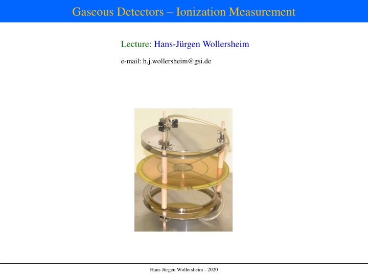 gaseous detectors ionization measurement