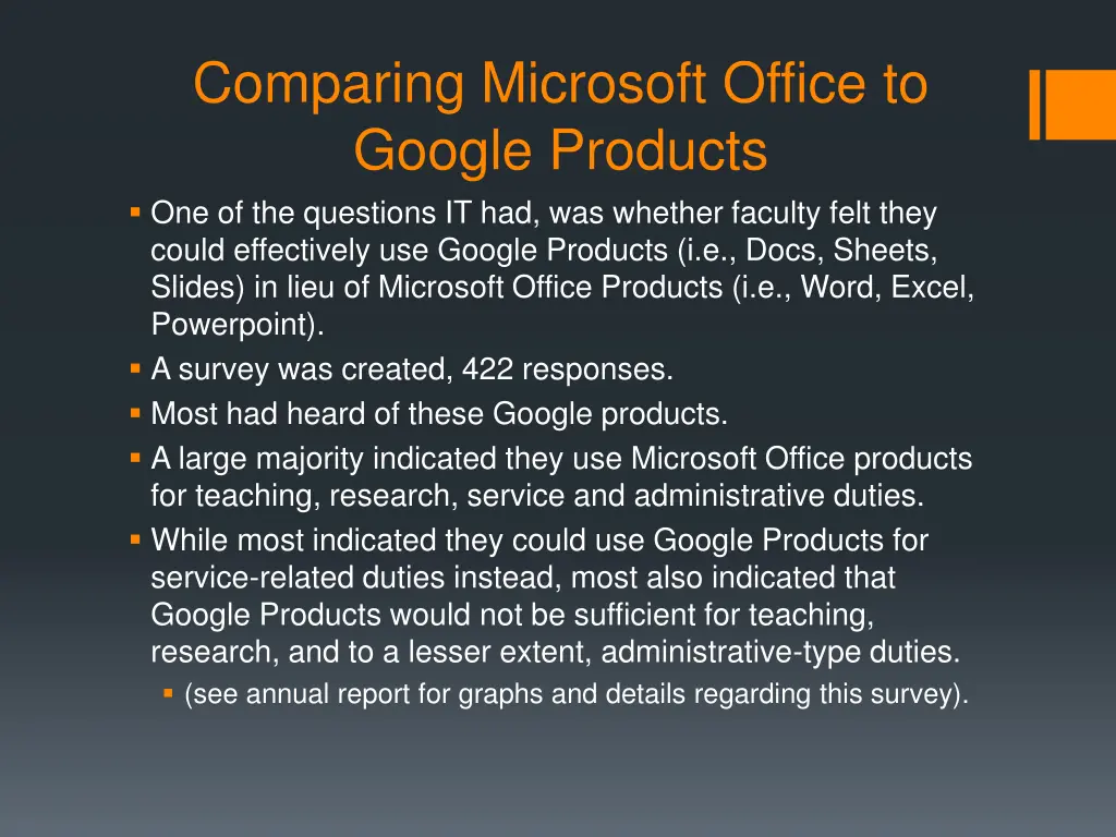 comparing microsoft office to google products