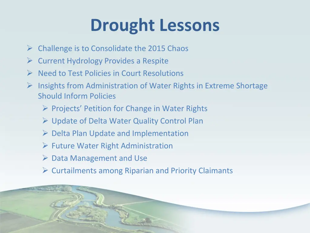 drought lessons