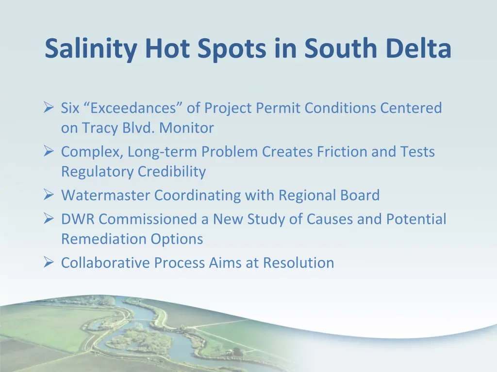 salinity hot spots in south delta