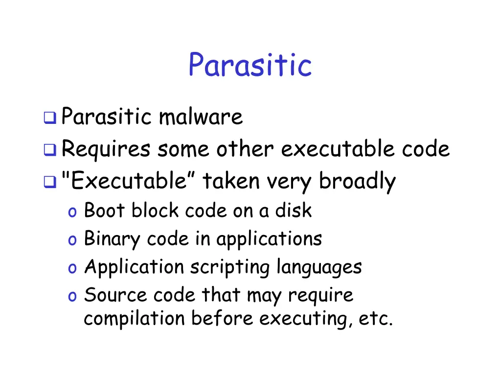 parasitic