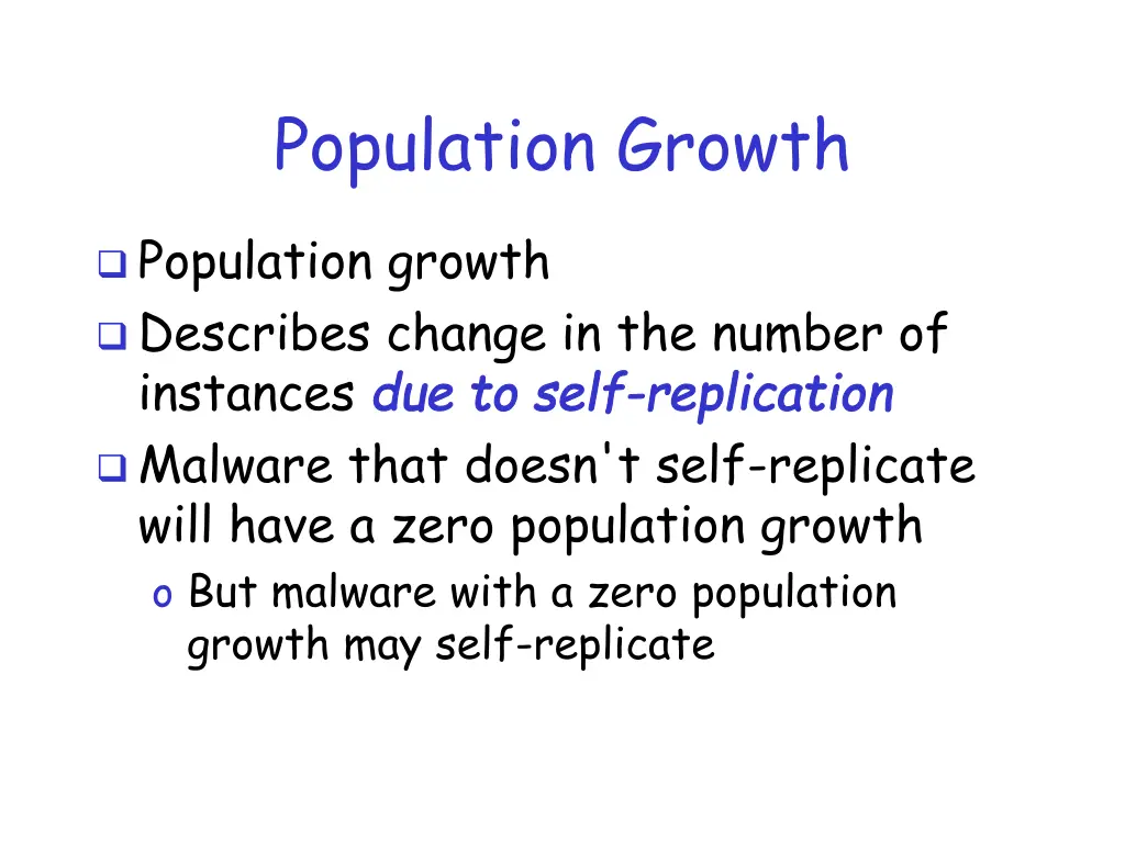 population growth