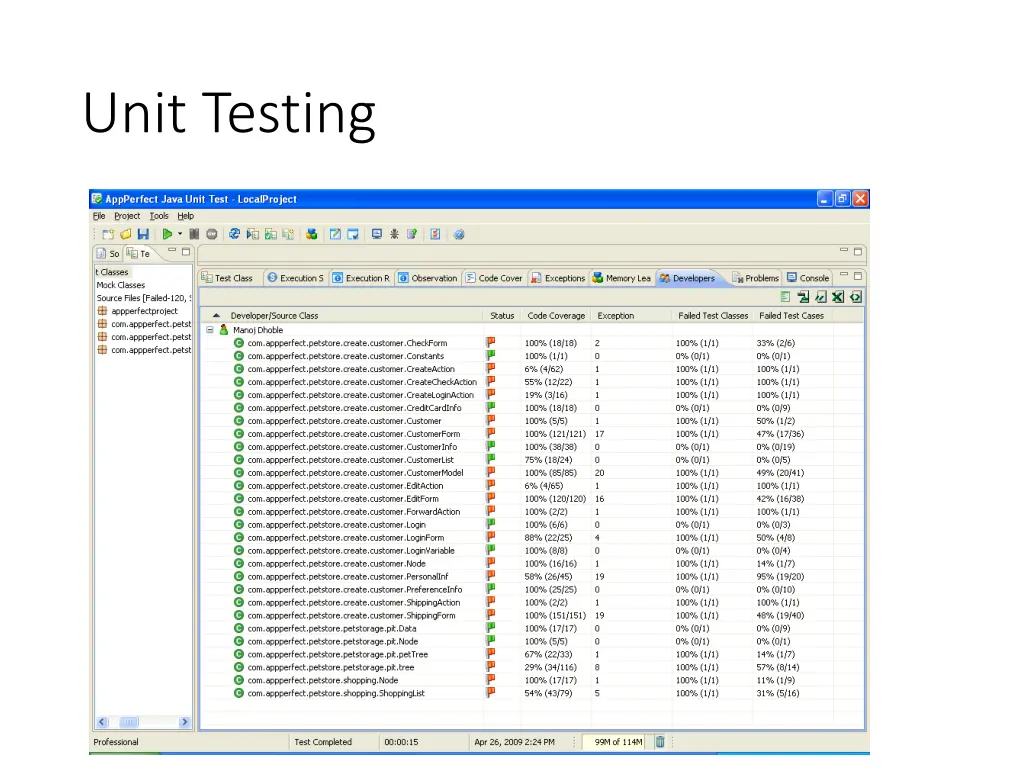 unit testing